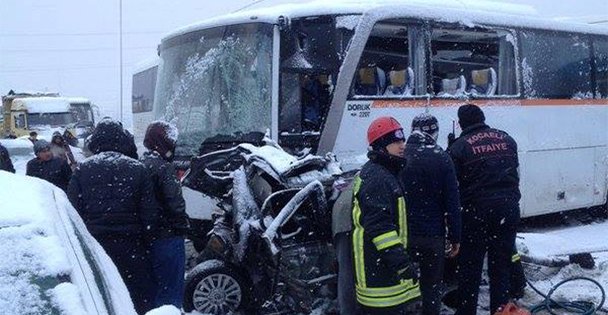 Dilovası'nda feci kaza!
