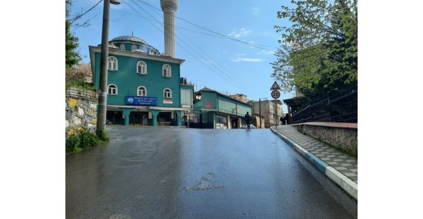 Dilovası'nda sokaklar sabunlu suyla yıkandı