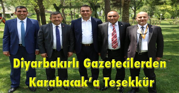 Diyarbakırlı Gazetecilerden Başkan Karabacak'a Teşekkür