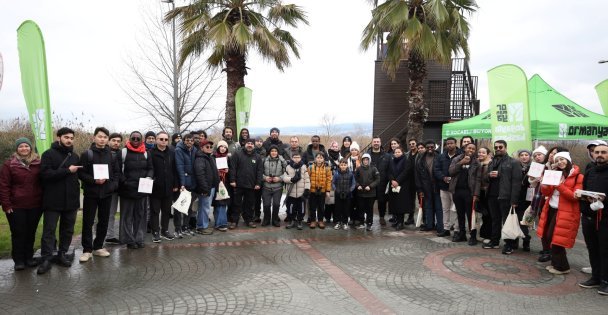 Doğanın en zarif misafirleri hayran bıraktı