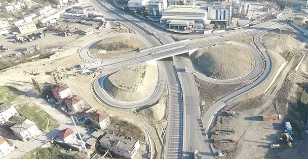 Doğu kavşağında çalışmalar son aşamada