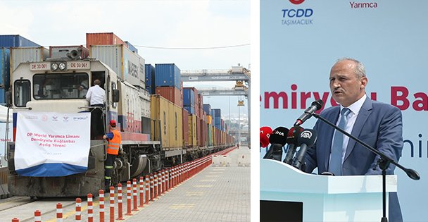 DP World Yarımca Limanı Demiryolu Bağlantısı açıldı