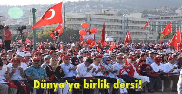 Dünya'ya birlik dersi!