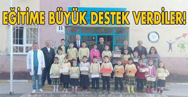 Eğitime büyük destek verdiler