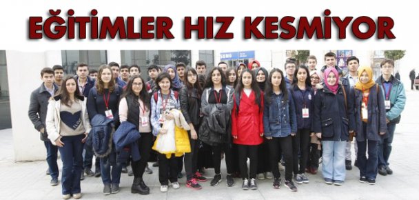 Eğitimler hız kesmiyor