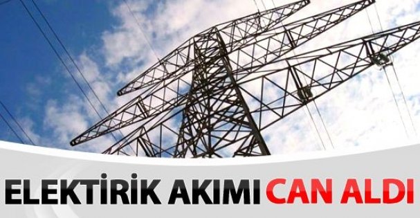 Elektrik akımına kapılan inşaat işçisi öldü, oğlu yaralandı