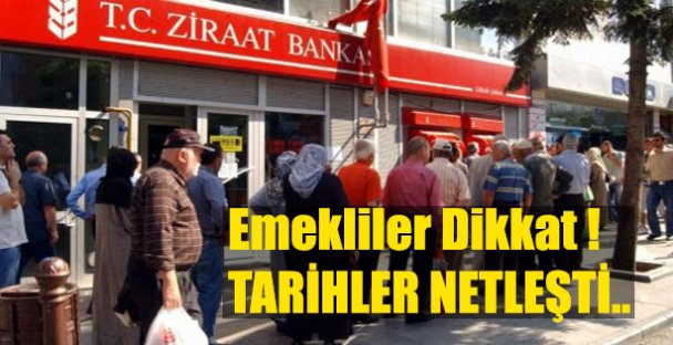 Emekliler Tarihler Belli Oldu!