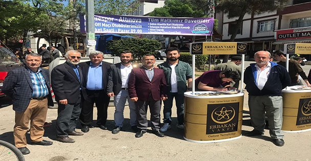 Erbakan vakfı gençleri tatil dinlemiyor