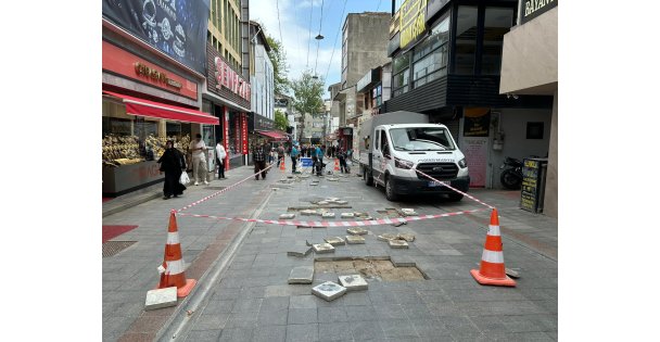 Eskiçarşıda Parke Yenileme Çalışması