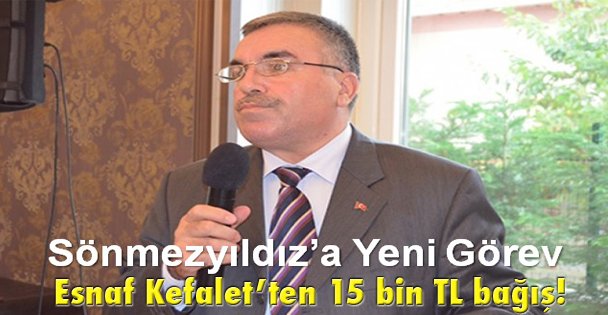 Esnaf Kefalet'ten 15 bin TL bağış!