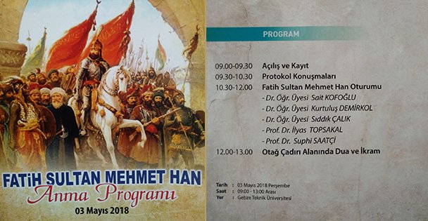 Fatih, Gebze'de anılacak!