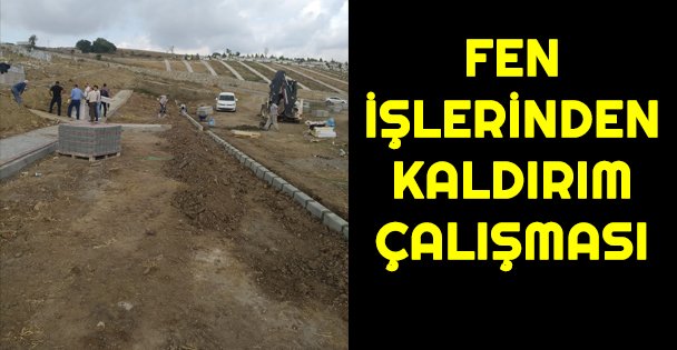 Gebze Fen İşlerinden kaldırım çalışması