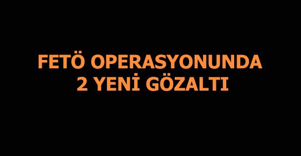 FETÖ operasyonunda 2 kişi yakalandı