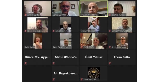 Fındık Hasadı Öncesi Video Konferans Toplantısı Yapıldı