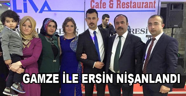 Gamze ile Ersin nişanlandı