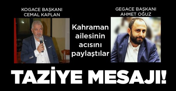 Gazeteciler Cemiyetlerinden taziye mesajı