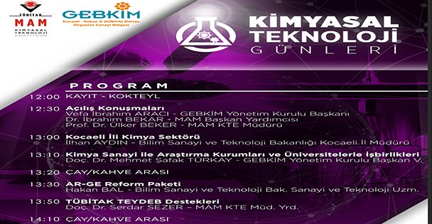 GEBKİM'de Kimyasal Teknoloji Günleri