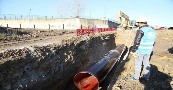 Gebze 1300 mm çelik boru hattı tamamlandı