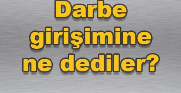 Gebze Bölgesi'nden darbe girişimine ortak tepki!