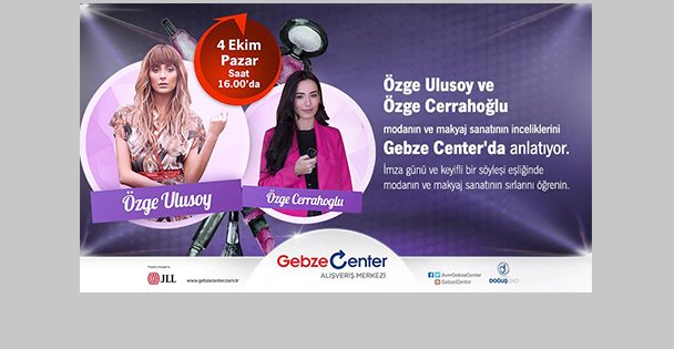 Gebze Center'da Moda Dolu Saatler