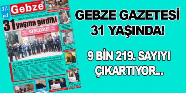 31 yaşındayız!