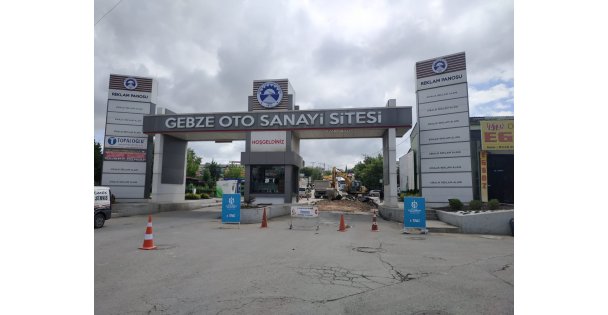Gebze Oto Sanayi'nde Üstyapı Çalışmaları Devam Ediyor