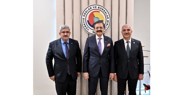 GEBZE TİCARET ODASI YÖNETİM KURULU BAŞKANI ASLANTAŞ, TOBB BAŞKANI HİSARCIKLIOĞLU İLE  BİR ARAYA GELDİ