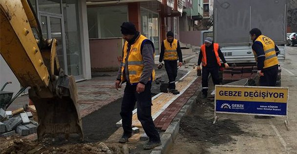 Gebze'de asfalt çalışmaları