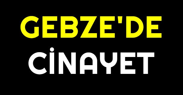 Gebze'de cinayet