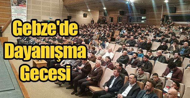 Gebze'de Dayanışma Gecesi