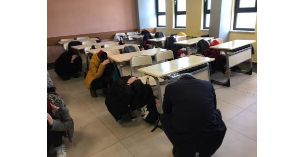 Gebze'de Deprem Tatbikatı