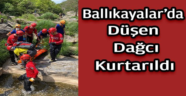 Gebze'de doğa yürüyüşünde kayalıklardan düşen doğasever kurtarıldı