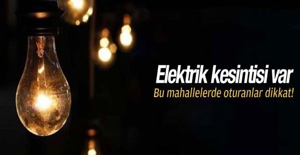 Gebze'de Elektrik Kesintisi!