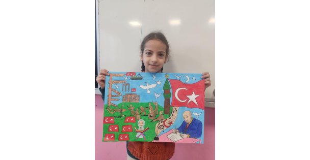 Gebzede İstiklal Marşının Kabulü Etkinliklerinde Resim Yarışması Birinciliği