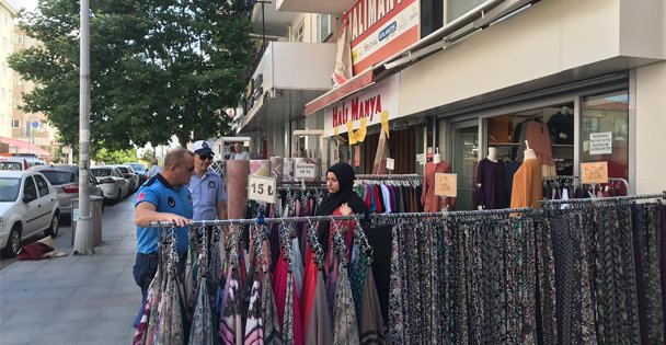Gebze'de kaldırım işgaline izin yok