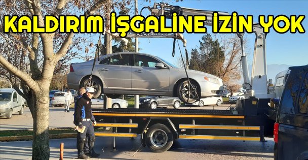 Gebze'de kaldırım işgaline izin yok