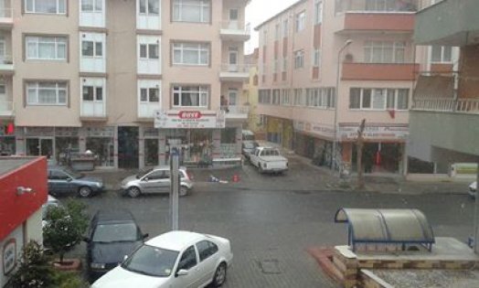 Gebze'de kar yağışı