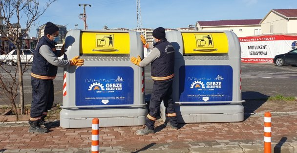 Gebze'de Konteynırlar Yenileniyor