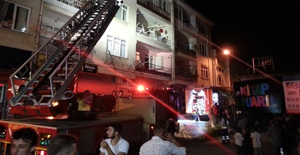 Gebze'de korkutan yangın!