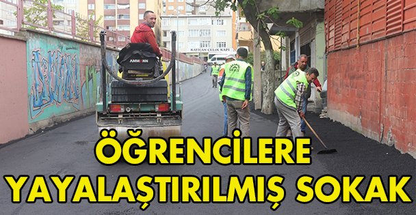 Gebze'de öğrencilere yayalaştırılmış sokak