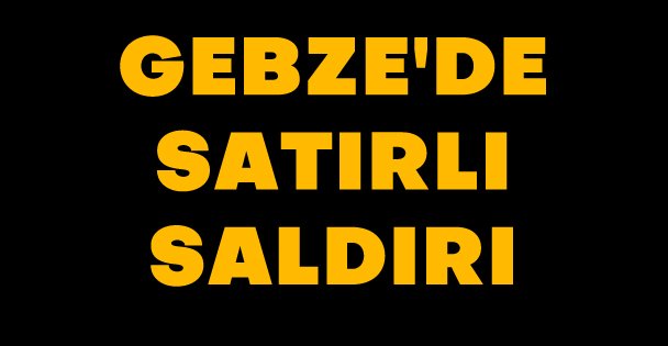 Gebze'de satırlı saldırı