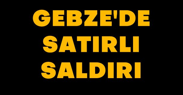 Gebze'de satırlı saldırı