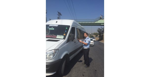 Gebze'de servis araçlarına denetim!