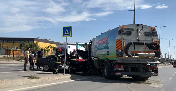 Gebze'de trafik kazası