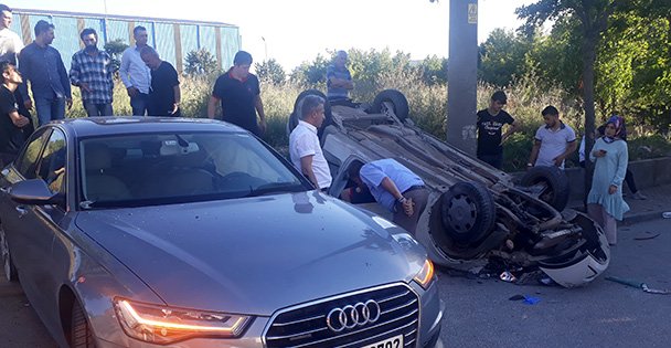 Gebze'de trafik kazası!