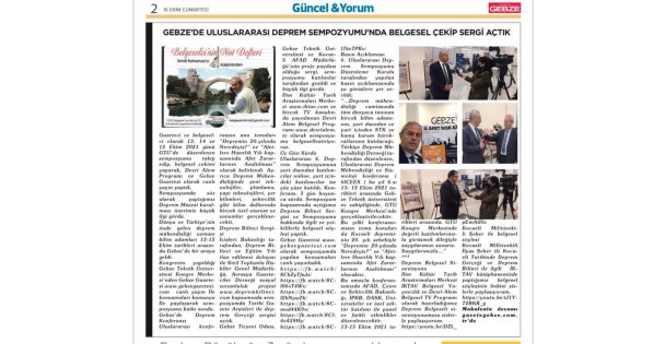 Gebze'de Uluslararası Deprem Sempozyumu