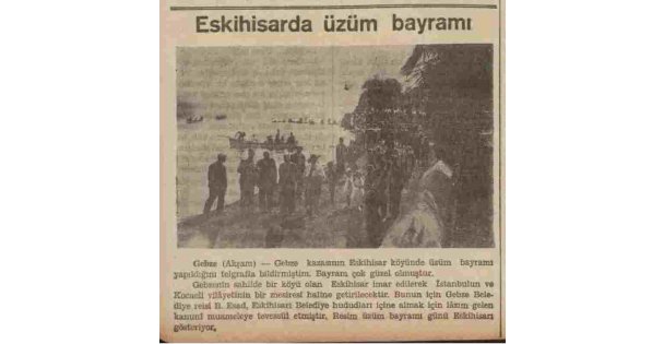 'GEBZE'DE ÜZÜM BAYRAMI”