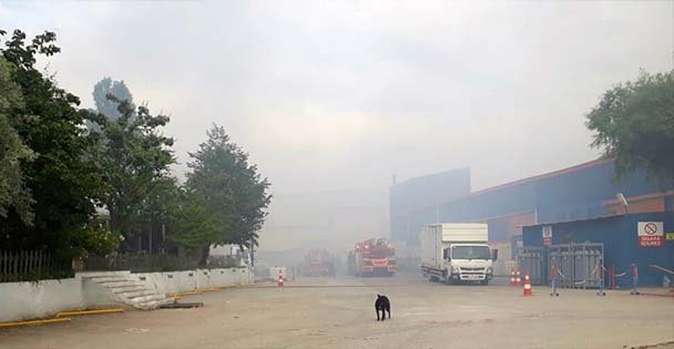 Gebze'de yangın