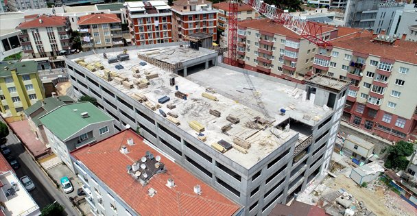 Gebze'deki 7 katlı otoparkın tüm katları göründü