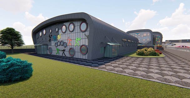 Gebze'deki Spor Kompleksinde Salon İnşaatı Tamamlandı